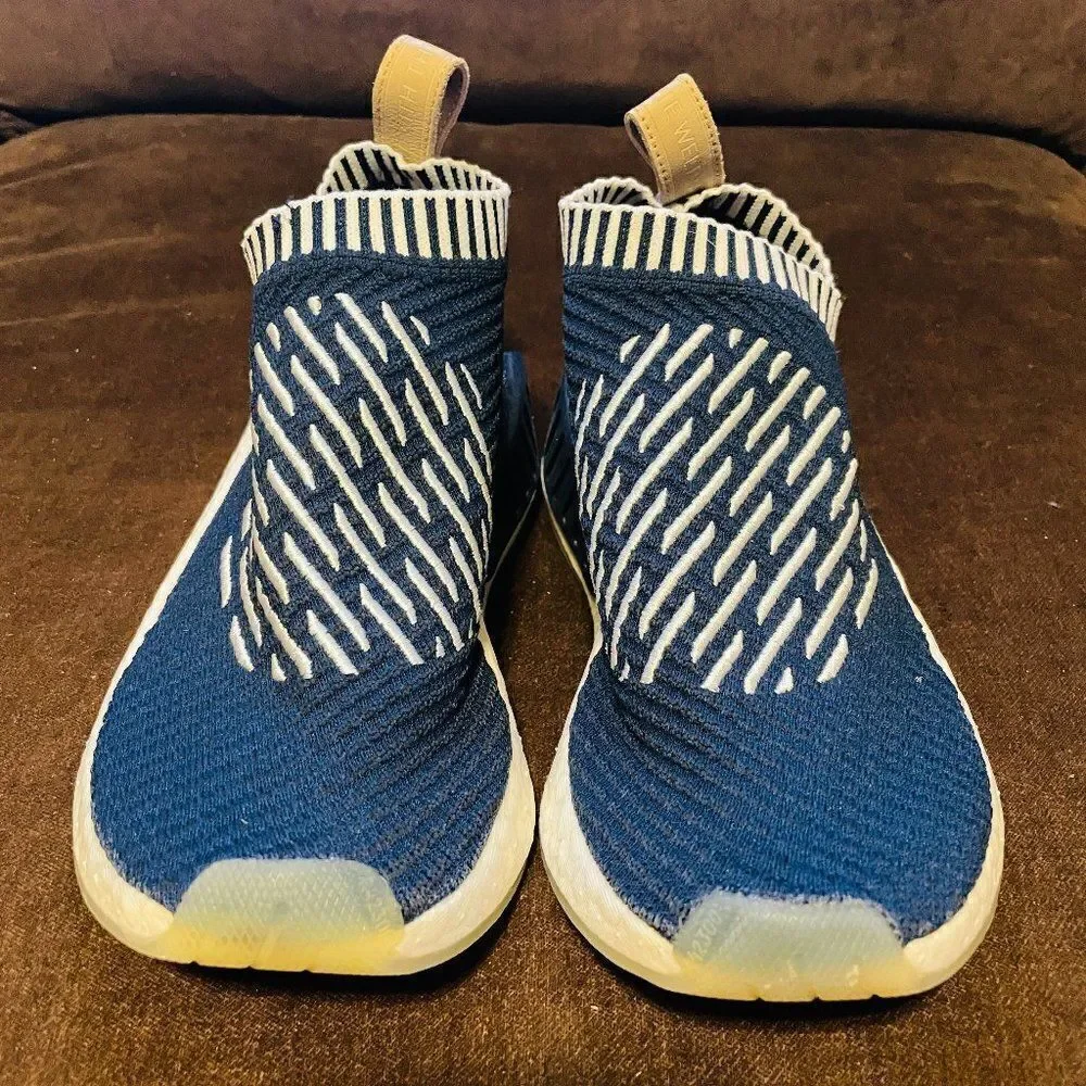 Adidas NMD CS2 Primeknit Ronin Navy White Womens 7 Mens 6